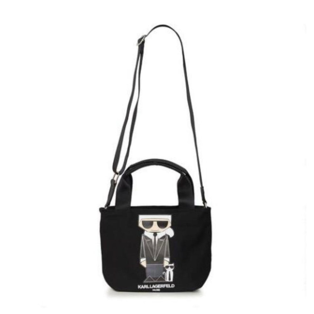 Karl Lagerfeld Kristen black canvas limited edition crossbody bag NWOT